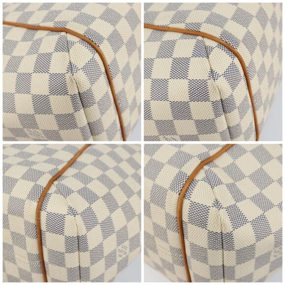 LOUIS VUITTON Damier Azur Totally PM Tote Bag N41280 LV Auth 128912A - Picture 14 of 16